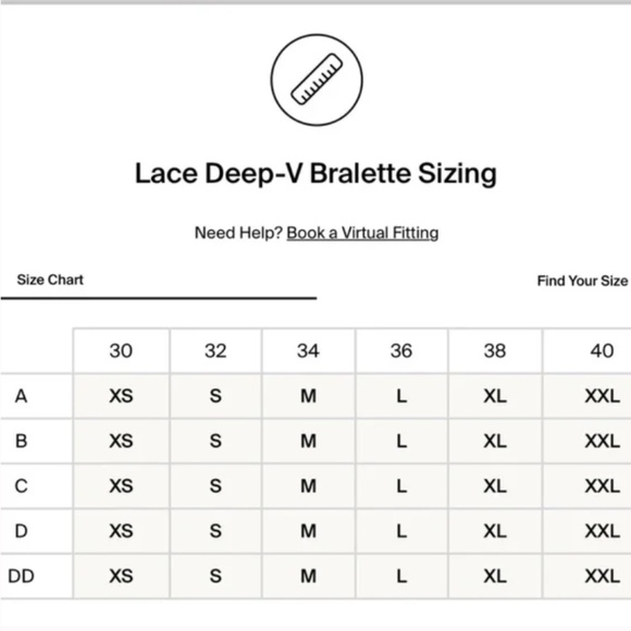 Knix Deep V Lace Bralette Sz L in Periwinkle - Picture 7 of 7